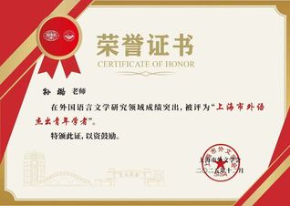 荣誉&nbsp;|&nbsp;我院教师荣获上海市外...
